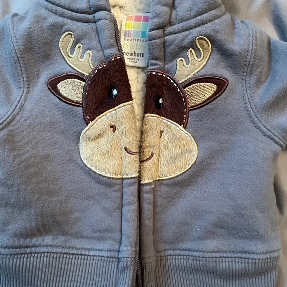 🛍️Baby Moose Zip Sweater/ Hoody - Picture 4 of 6